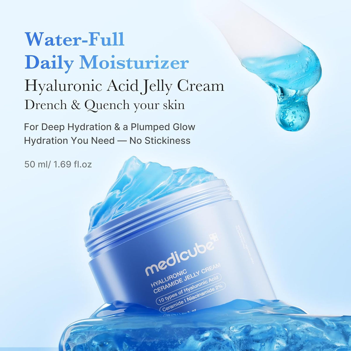 Hyaluronic Ceramide Jelly Cream – Ενυδατική Jelly Κρέμα για Λάμψη και Ενίσχυση του Επιδερμικού Φραγμού