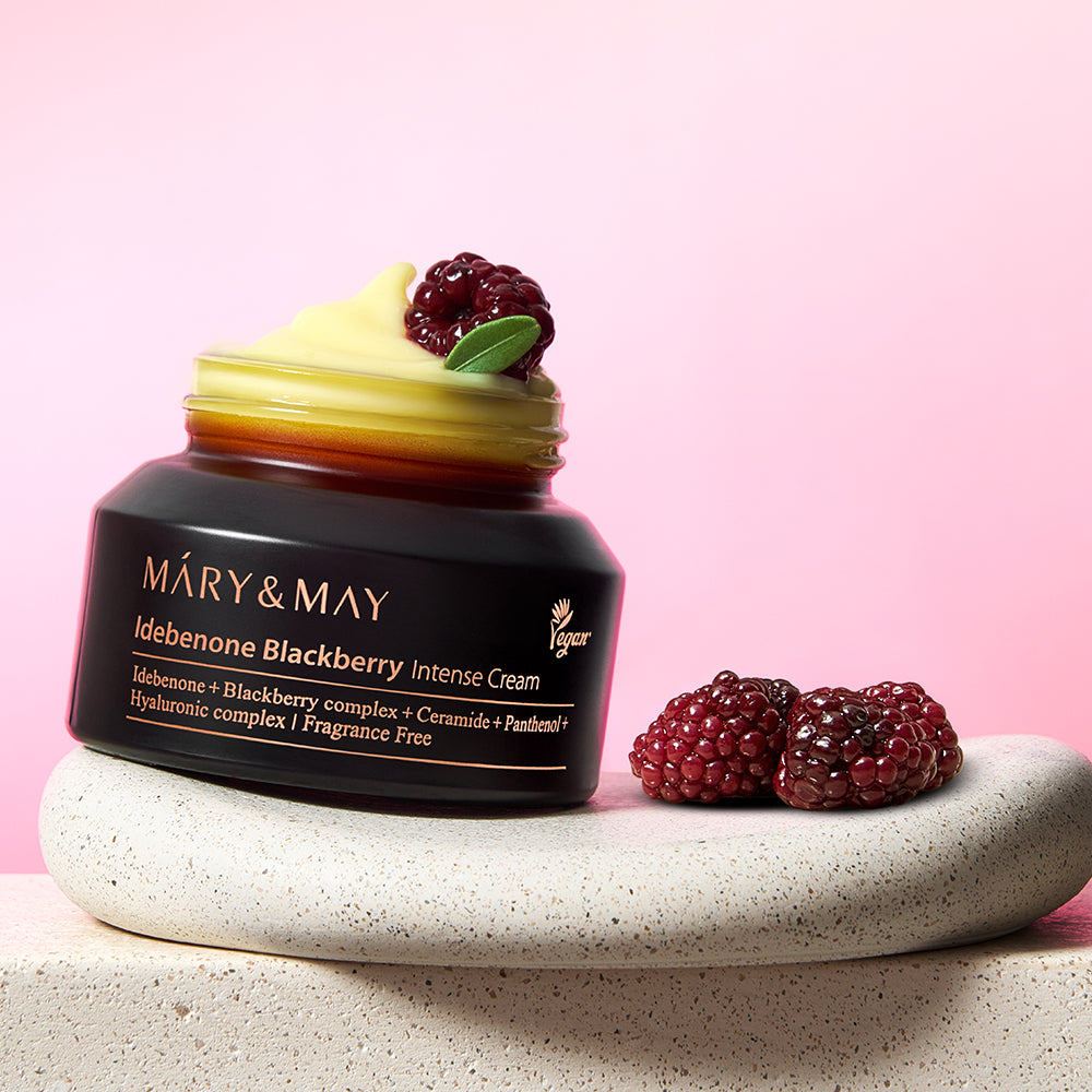 Mary & May Idebenone & Blackberry 48ωρη Ενυδατική & Αντιγηραντική Κρέμα Προσώπου με Νιασιναμίδη & Ceramides 70gr
