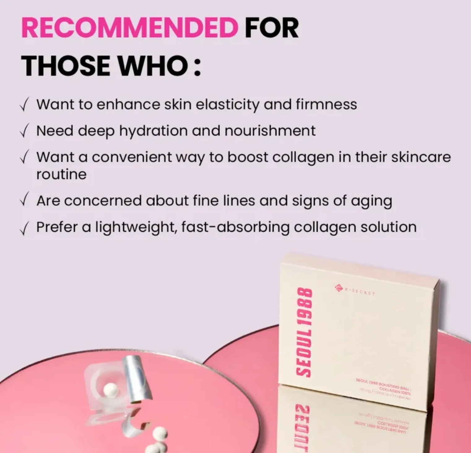SEOUL 1988 Boosting Ball : Collagen 100% - 100% Υδρολυμένο Κολλαγόνο για Σφριγηλή και Ενυδατωμένη Επιδερμίδα