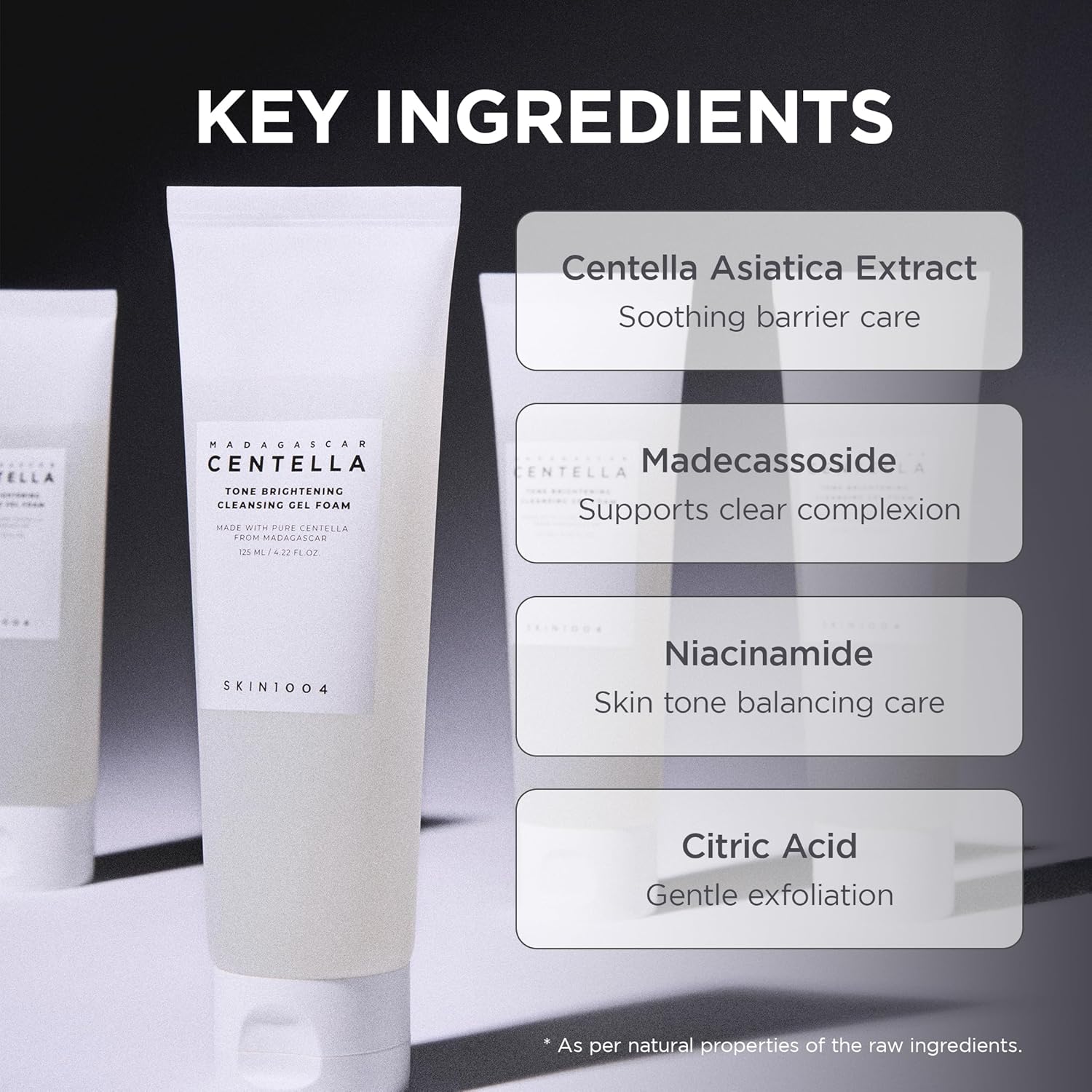 Madagascar Centella Tone Brightening Cleansing Gel Foam - Καθαριστικό τζελ για φωτεινό δέρμα