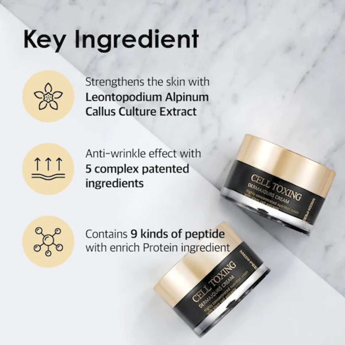 Medi-Peel Cell Toxing Dermajours Cream – Αντιγηραντική κρέμα με βλαστοκύτταρα & πεπτίδια 50ml