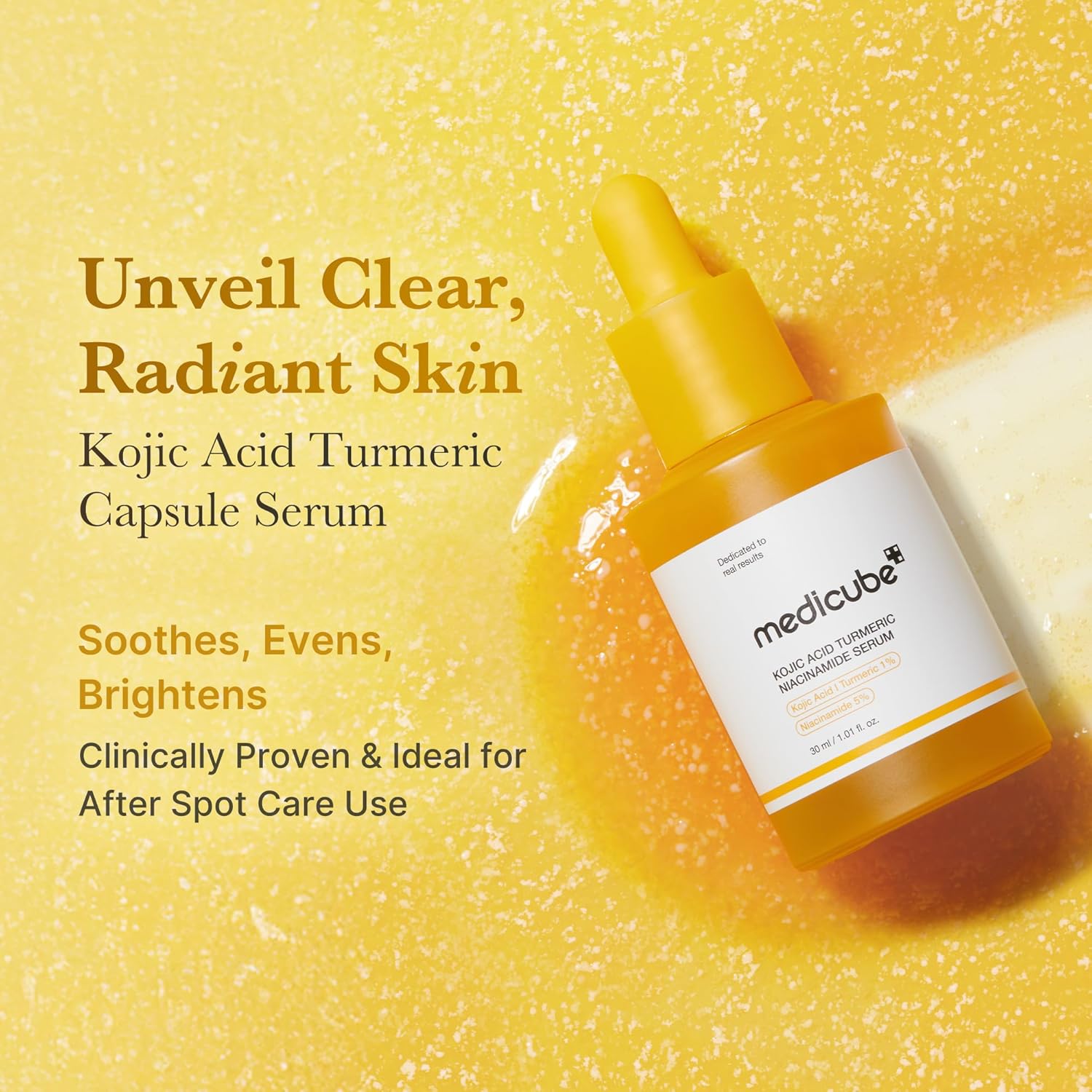 Medicube Kojic Acid Καταπραϋντικό & Ενυδατικό Serum Προσώπου με Νιασιναμίδη & Βιταμίνη E για Αποτοξίνωση & Λάμψη 30ml