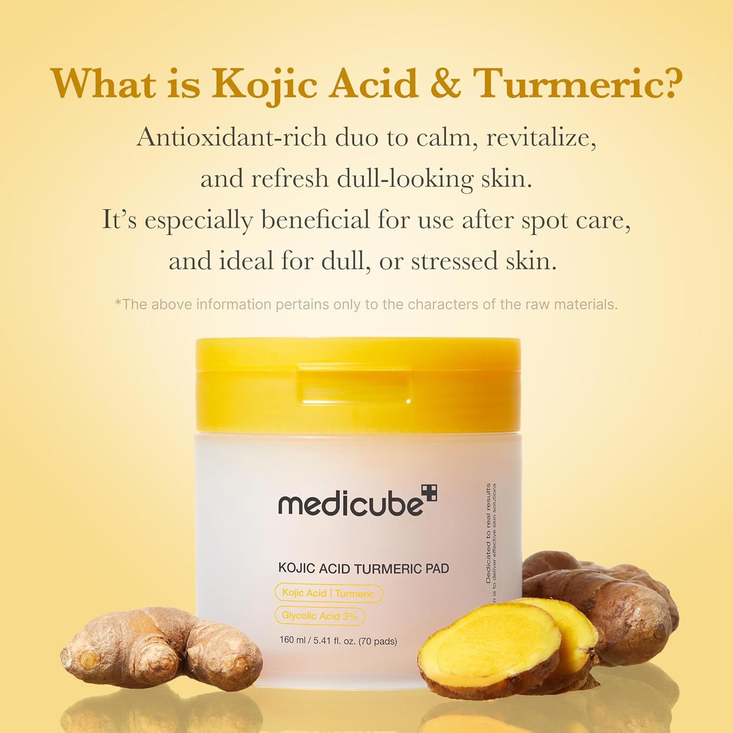 Medicube Kojic Acid Turmeric Pads Τόνωσης Προσώπου 70τμχ