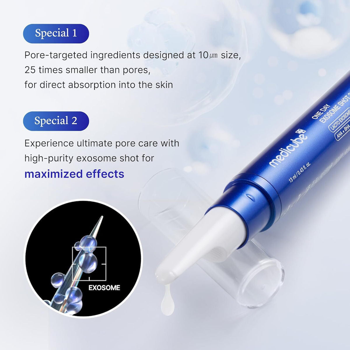 Medicube One Day Exosome Shot Pore 25000 Serum Προσώπου 13ml
