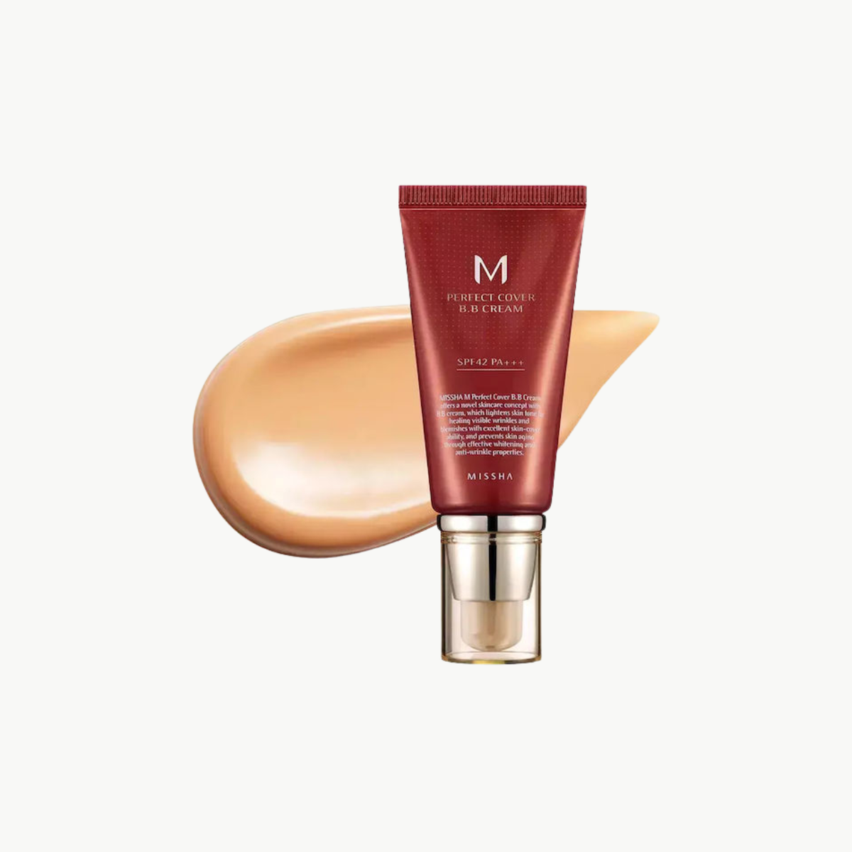 Missha Perfect Cover BB 25 Warm Beige Κρέμα Προσώπου Ημέρας με SPF42 για Ενυδάτωση & Ατέλειες με Υαλουρονικό Οξύ & Κολλαγόνο 50ml