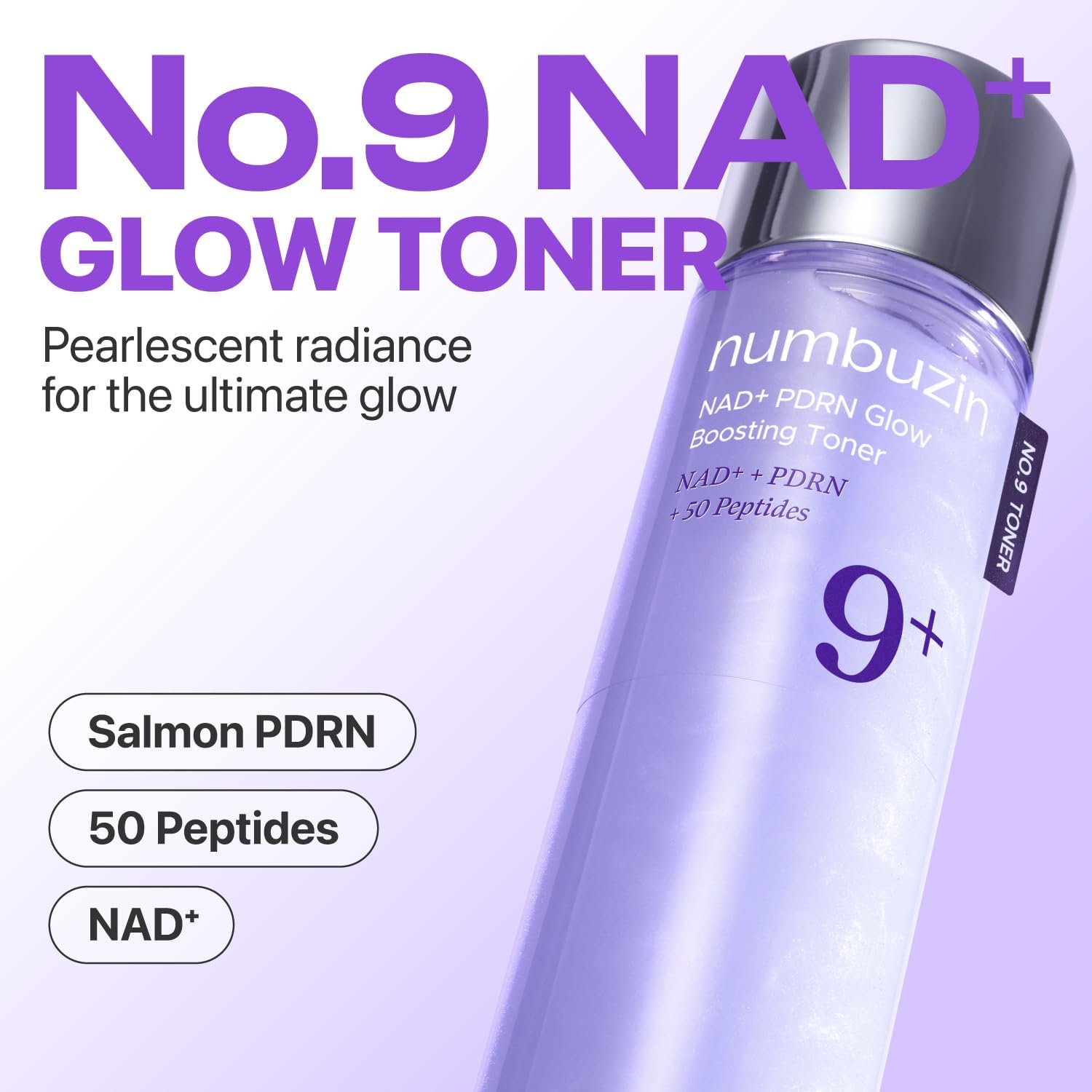 No.9 NAD PDRN Glow Boosting Toner - Toner Λάμψης & Σύσφιξης με NAD & PDRN