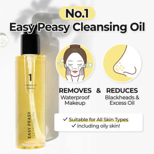 Numbuzin No.1 Easy Peasy Λάδι Καθαρισμού Ματιών 200ml