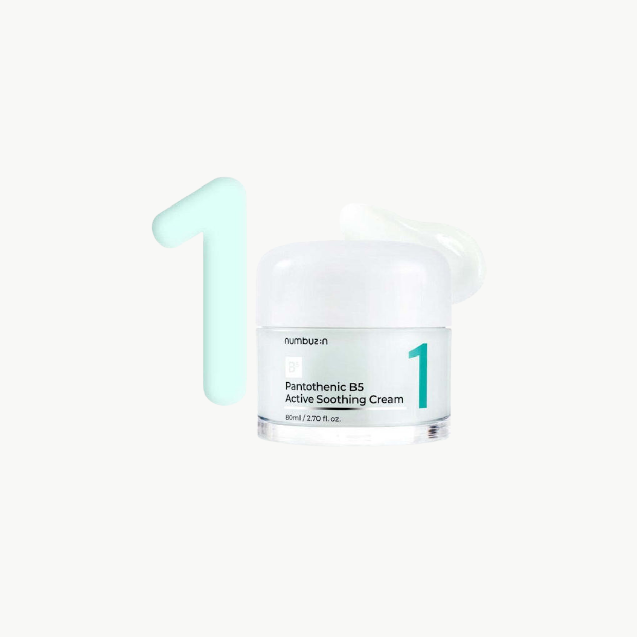 Numbuzin No.1 Pantothenic B5 Active Soothing Κρέμα Προσώπου με Νιασιναμίδη & Πανθενόλη 80ml