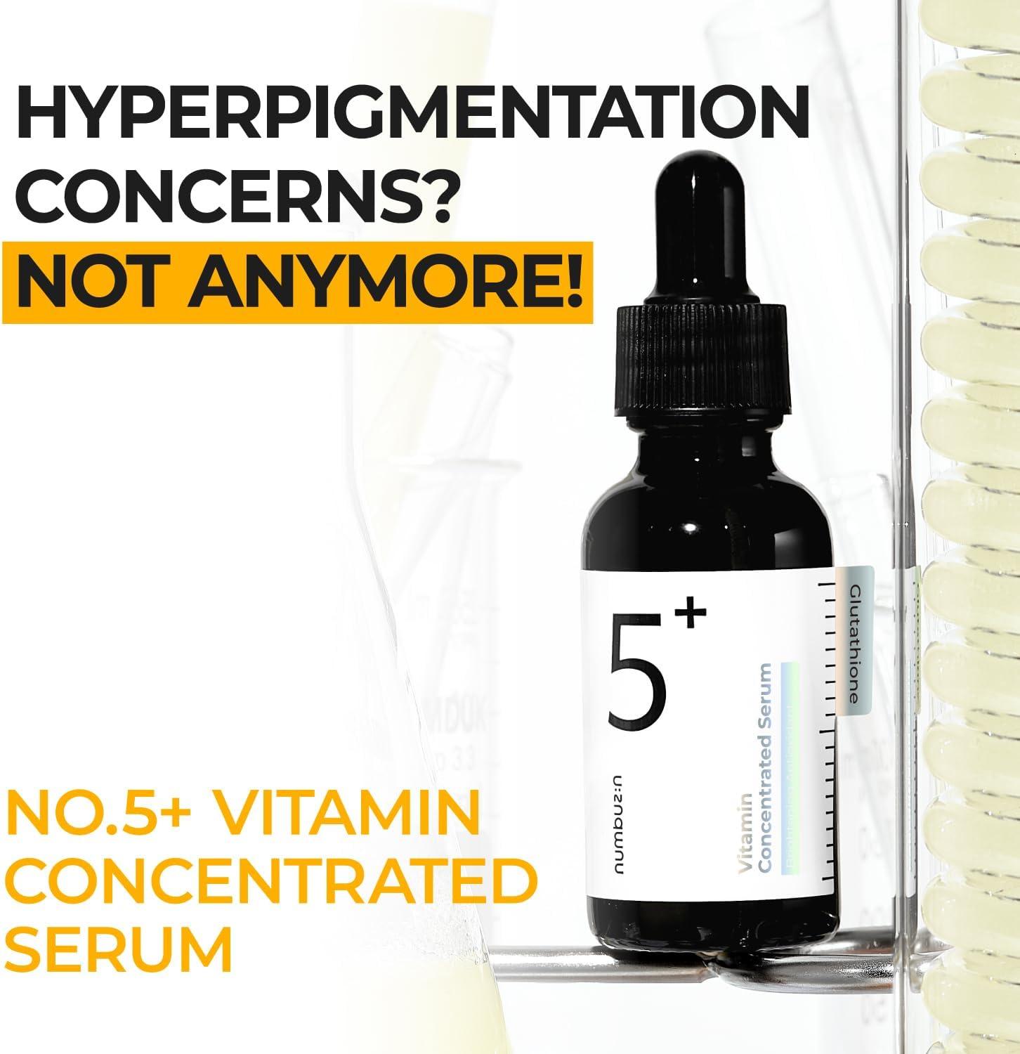 Numbuzin No.5 Vitamin Concentrated Ενυδατικό Serum Προσώπου με Βιταμίνη C & Νιασιναμίδη για Αποτοξίνωση & Λάμψη 30ml