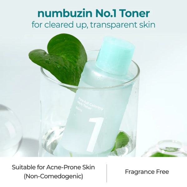 Numbuzin No1 Pure-Full Calming Herb Toner 300ml