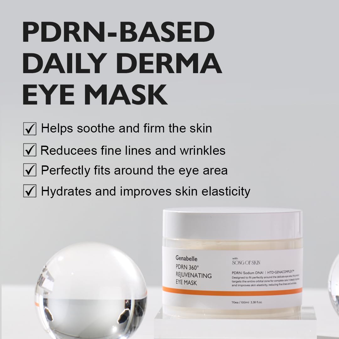 PDRN 360° Rejuvenating Eye Mask - Μάσκα Ματιών 360° για Ολοκληρωμένη Αναζωογόνηση & Σύσφιξη της Περιοχής των Ματιών 70τμχ