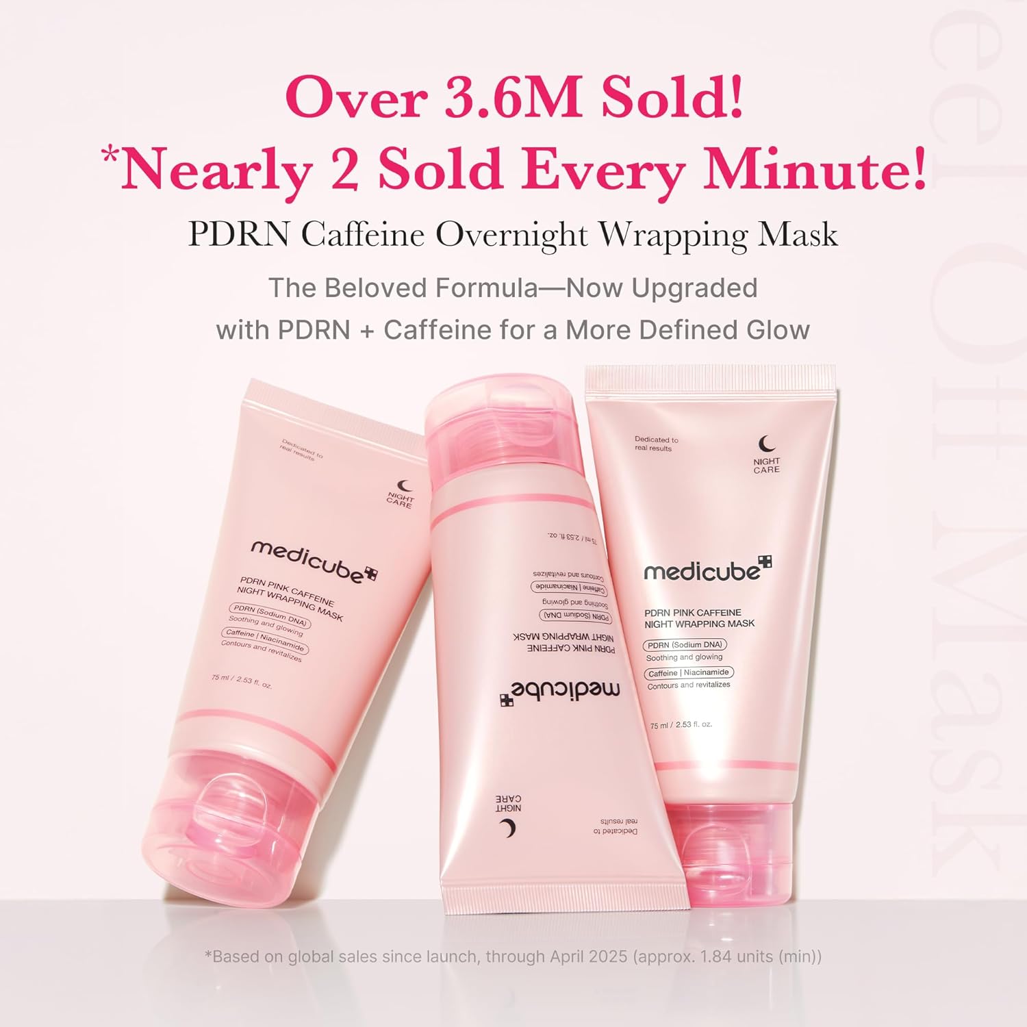 PDRN Pink Caffeine Night Wrapping Mask – Μάσκα Νύχτας “Glass Skin” με PDRN & Καφεΐνη για Σύσφιξη & Λάμψη