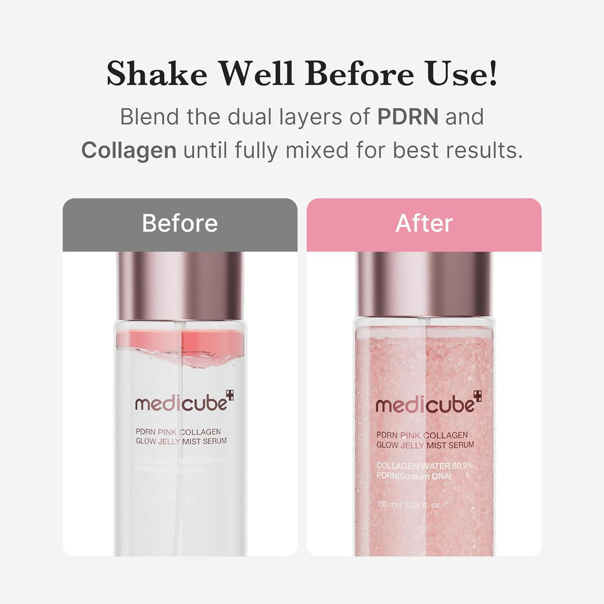 PDRN Pink Collagen Glow Jelly Mist Serum – Serum Mist Προσώπου με PDRN & Κολλαγόνο 60ml