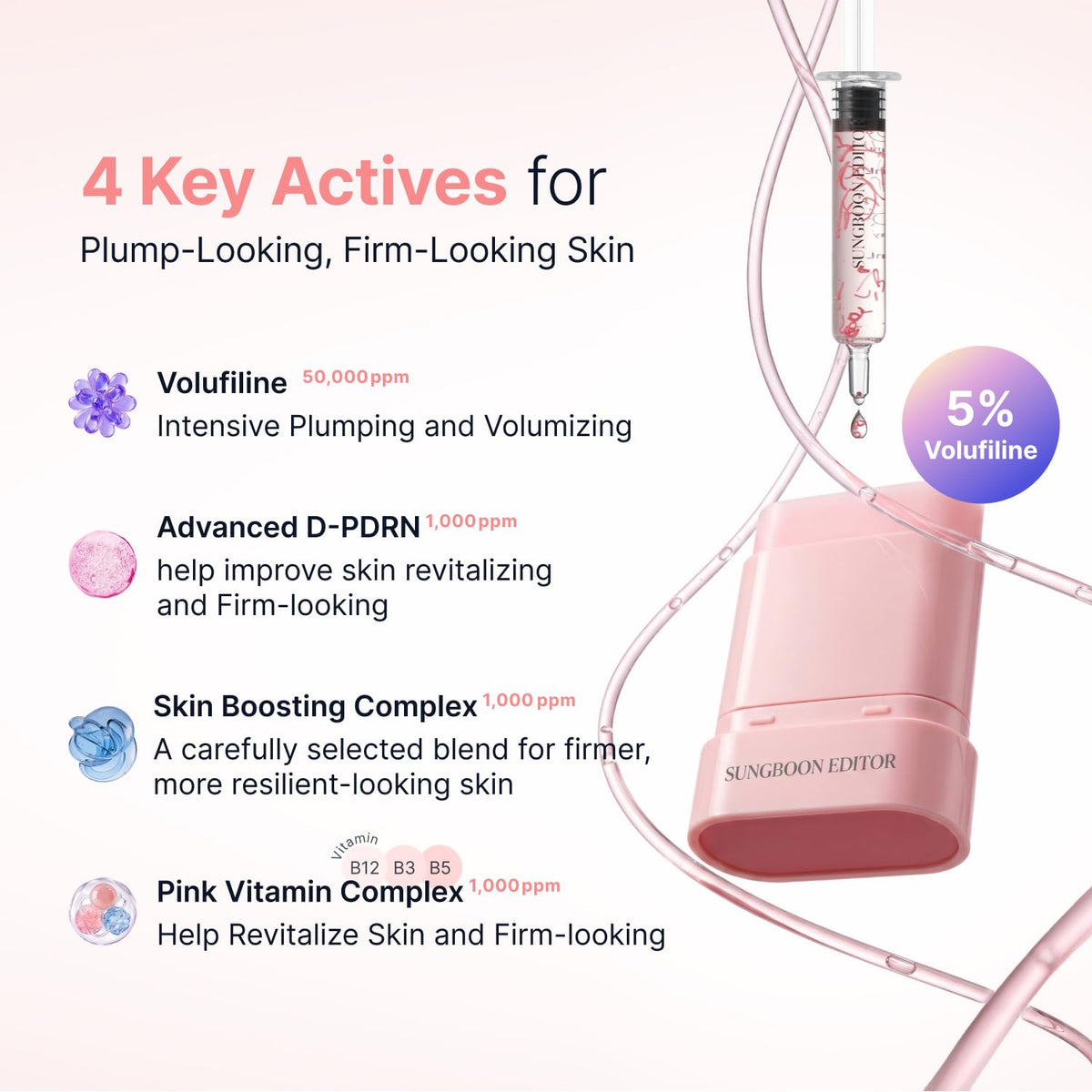 PDRN Pink Vitamin Glow Boosting Multi Balm – Balm Stick Λάμψης & Σύσφιξης με PDRN και Volufiline