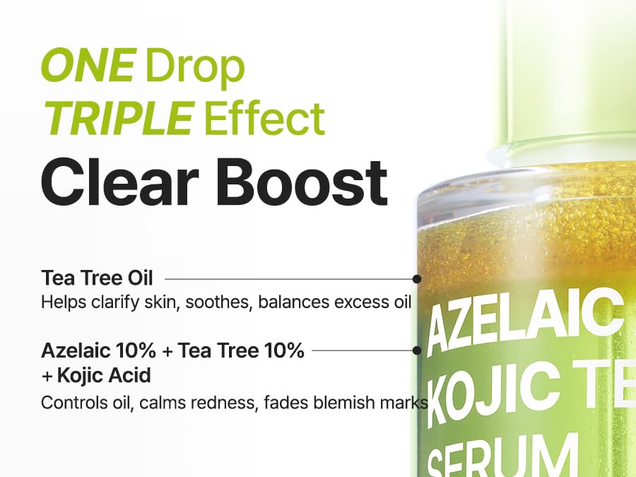 Purito Azelaic Acid 10 Kojic Tea Tree Serum Προσώπου για Λεύκανση & Ακμή 30ml