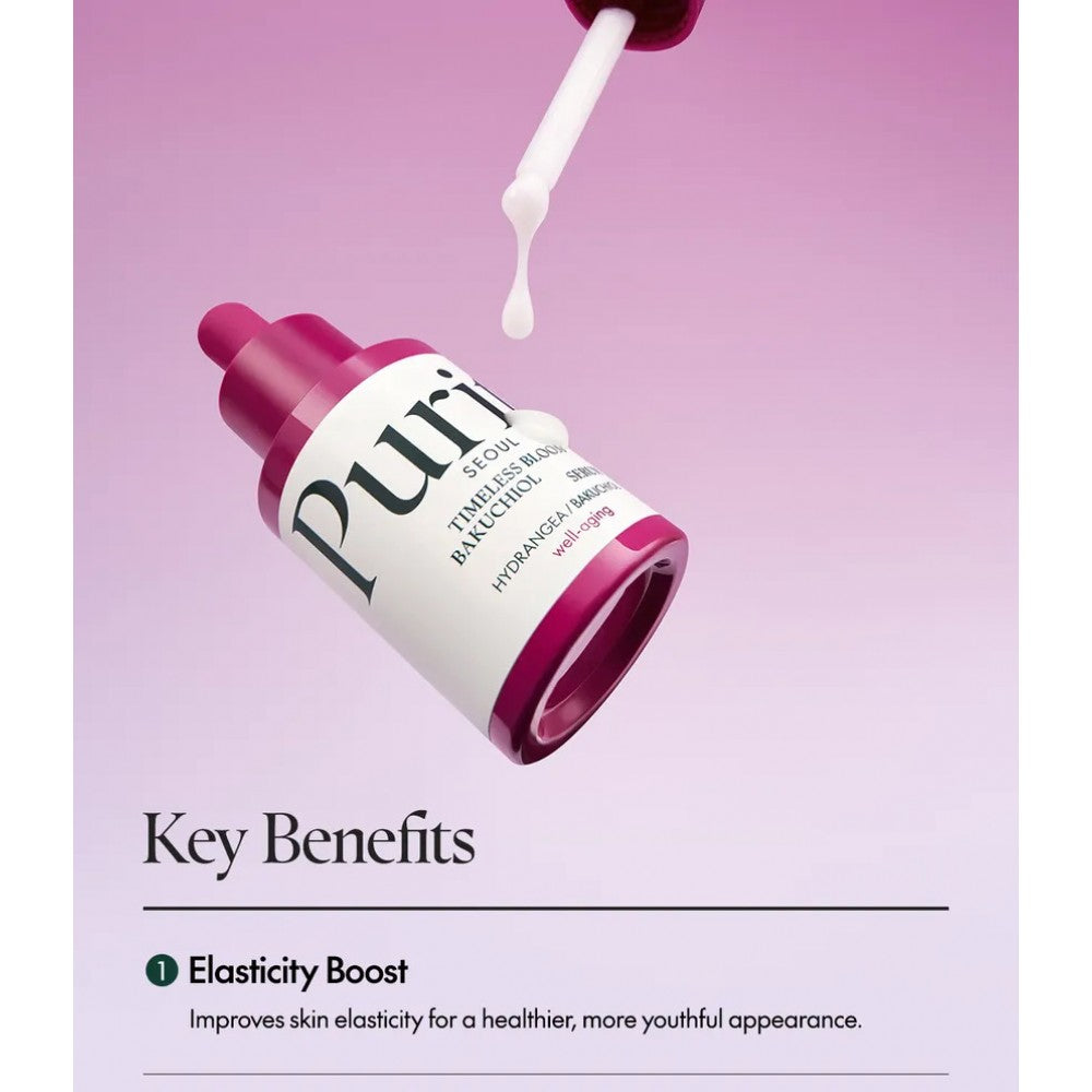 Purito Bakuchiol Timeless Bloom Αντιγηραντικό Serum Προσώπου με Bakuchiol & Πεπτίδια 30ml