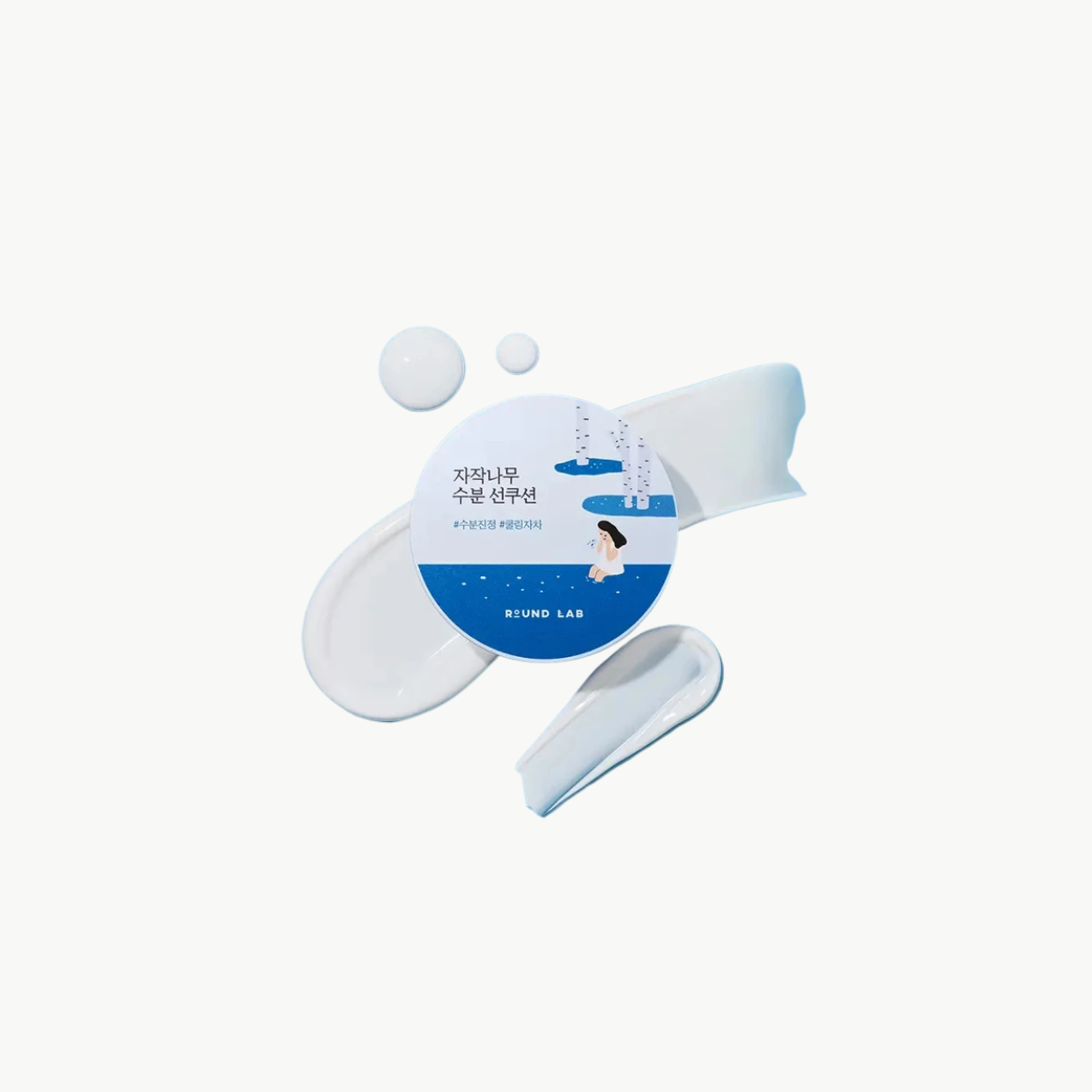 ROUND LAB Birch Juice Moisturizing Sun Cushion SPF 50+ PA++++ 15g