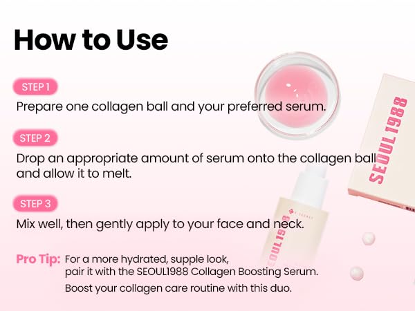 SEOUL 1988 Boosting Ball : Collagen 100% - 100% Υδρολυμένο Κολλαγόνο για Σφριγηλή και Ενυδατωμένη Επιδερμίδα
