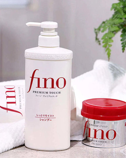 Shiseido Fino Premium Touch Σαμπουάν Αναδόμησης/Θρέψης & Ενυδάτωσης για Ταλαιπωρημένα Μαλλιά 550ml