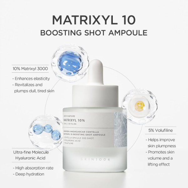 Skin1004 Madagascar Centella Matrixyl 10 Boosting Shot Ampoule Ορός Αντιγήρανσης Και Ενυδάτωσης 30ml