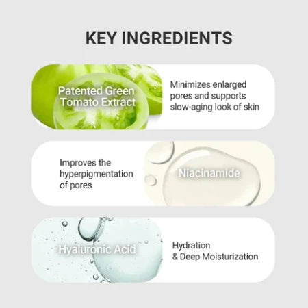Sungboon Editor  Green Tomato NMN Pore Lifting Ampoule-Aμπούλα υψηλής απόδοσης για την εξομάλυνση των πόρων με NMN 40ml