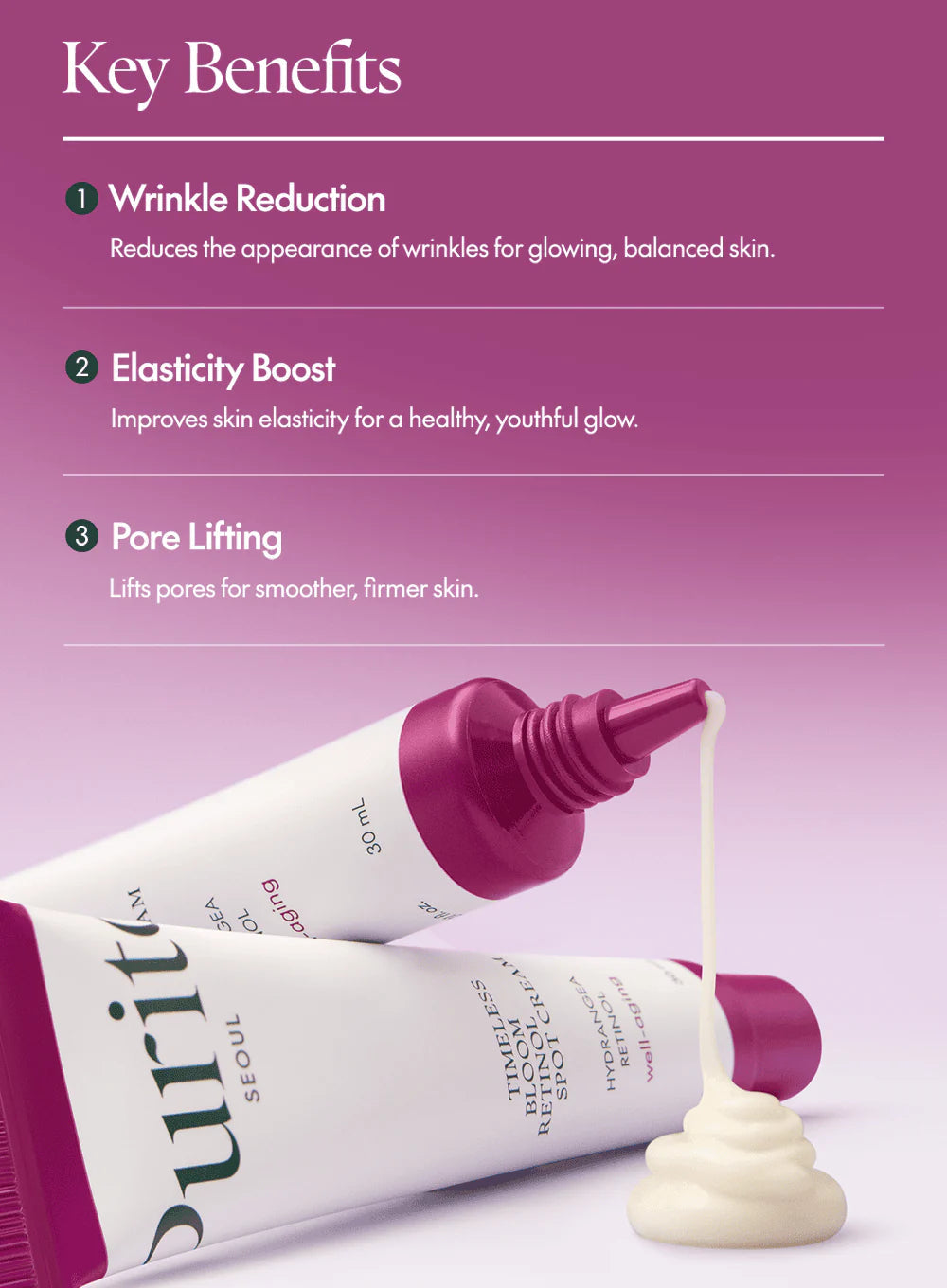 Timeless Bloom Retinol Spot Cream - Τοπική κρέμα για καταπολέμηση ρυτίδων και ακμής με ρετινόλη