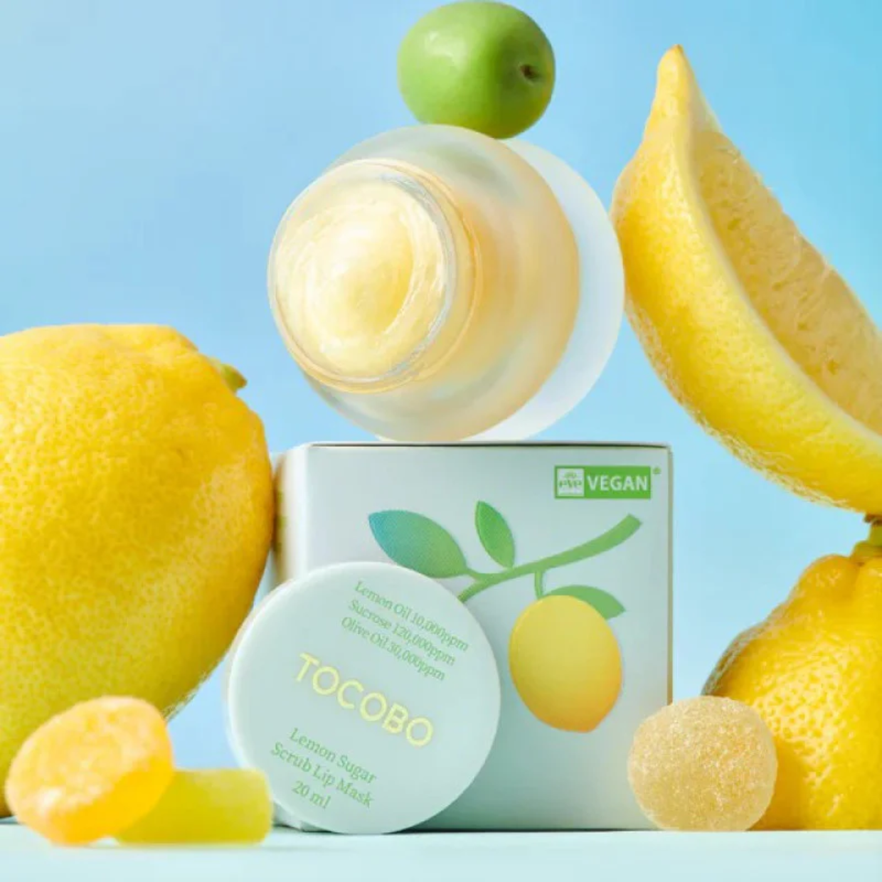 Tocobo Lemon Sugar Μάσκα Χειλιών για Απολέπιση 20ml