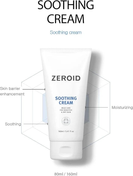 Zeroid Soothing Cream -Mη λιπαρή κρέμα για την ενδυνάμωση του επιδερμικού  φραγμού 80ml