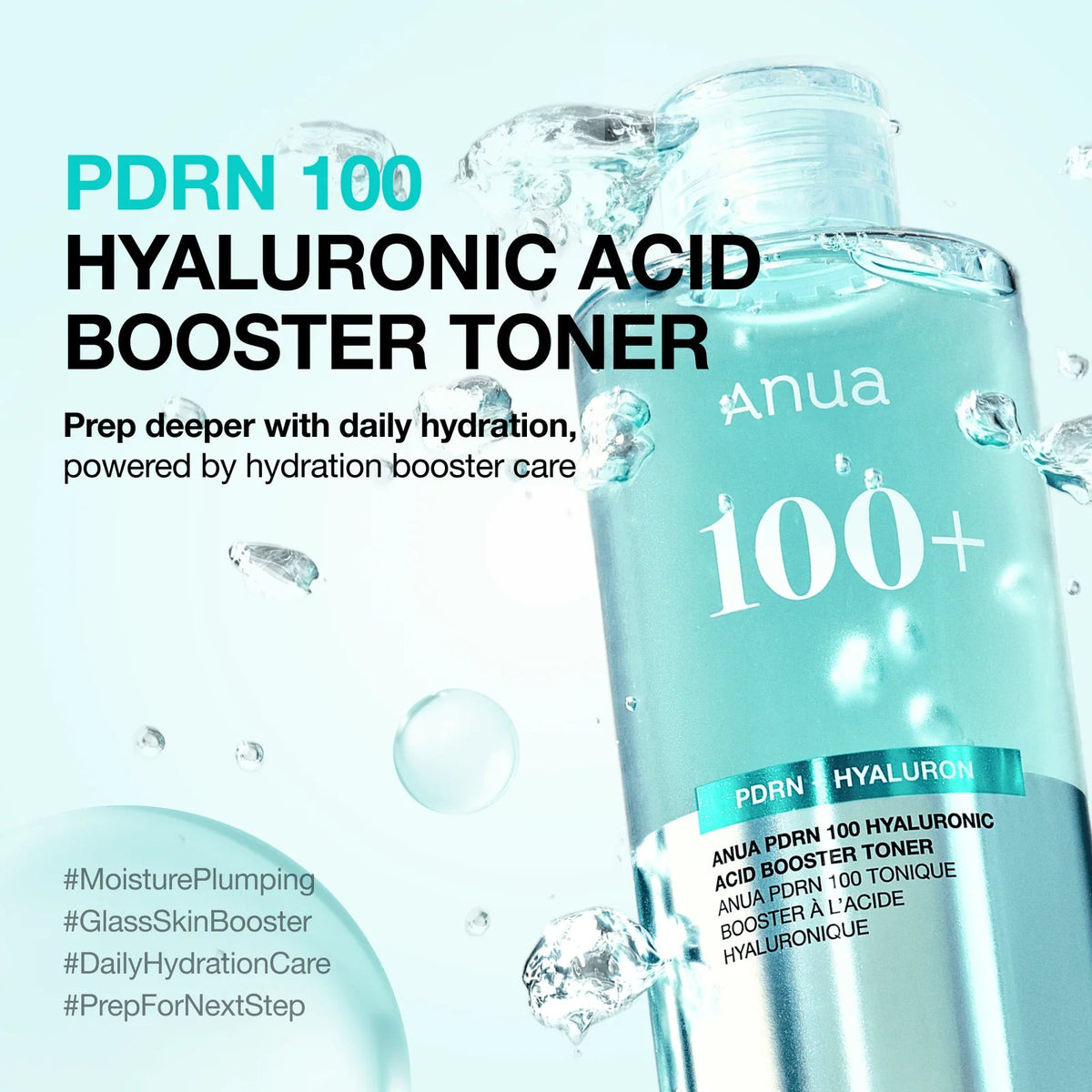 PDRN 100 Hyaluronic Acid Booster Toner - Ενυδατική & Αναζωογονητική Τονωτική Λοσιόν με PDRN & Υαλουρονικό Οξύ