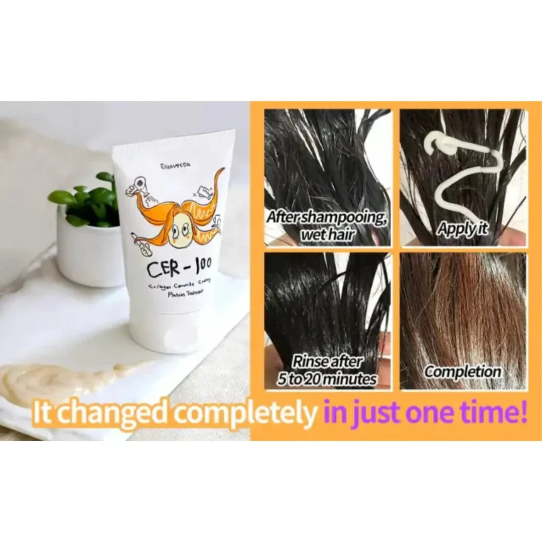 Elizavecca Collagen Coating Hair Protein Treatment Μάσκα Μαλλιών για Επανόρθωση 100ml